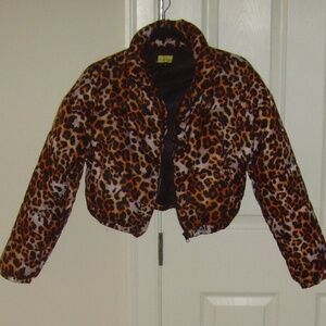 LOVE Highlight Leopard Print Puffer - Small